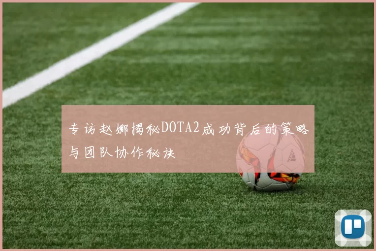 专访赵娜揭秘DOTA2成功背后的策略与团队协作秘诀